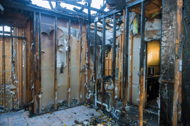 Professional Fire Damage Repair technician working in Hopewell, NJ
